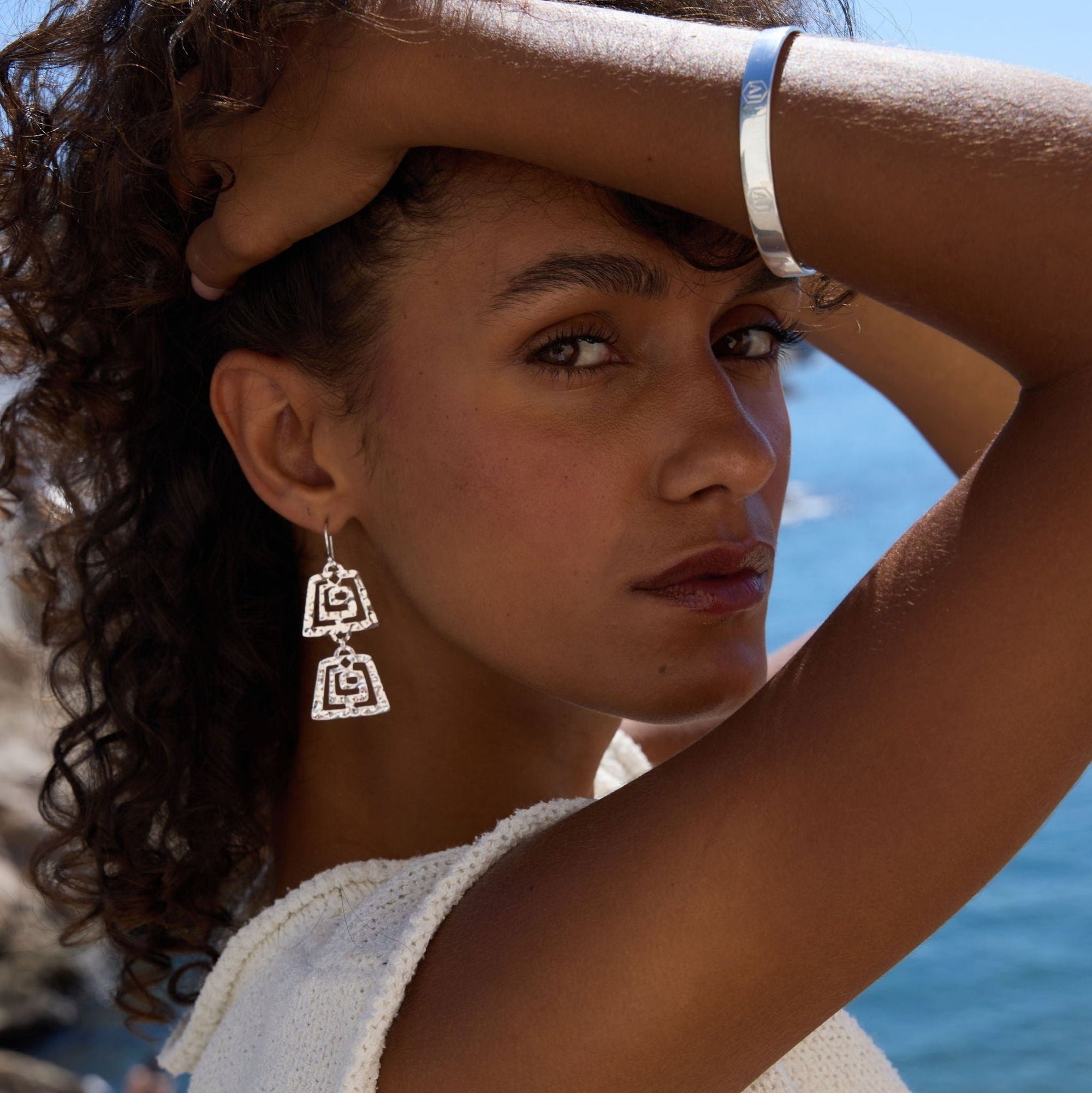 Helena Earring - Sterling Silver - Armed Jewels