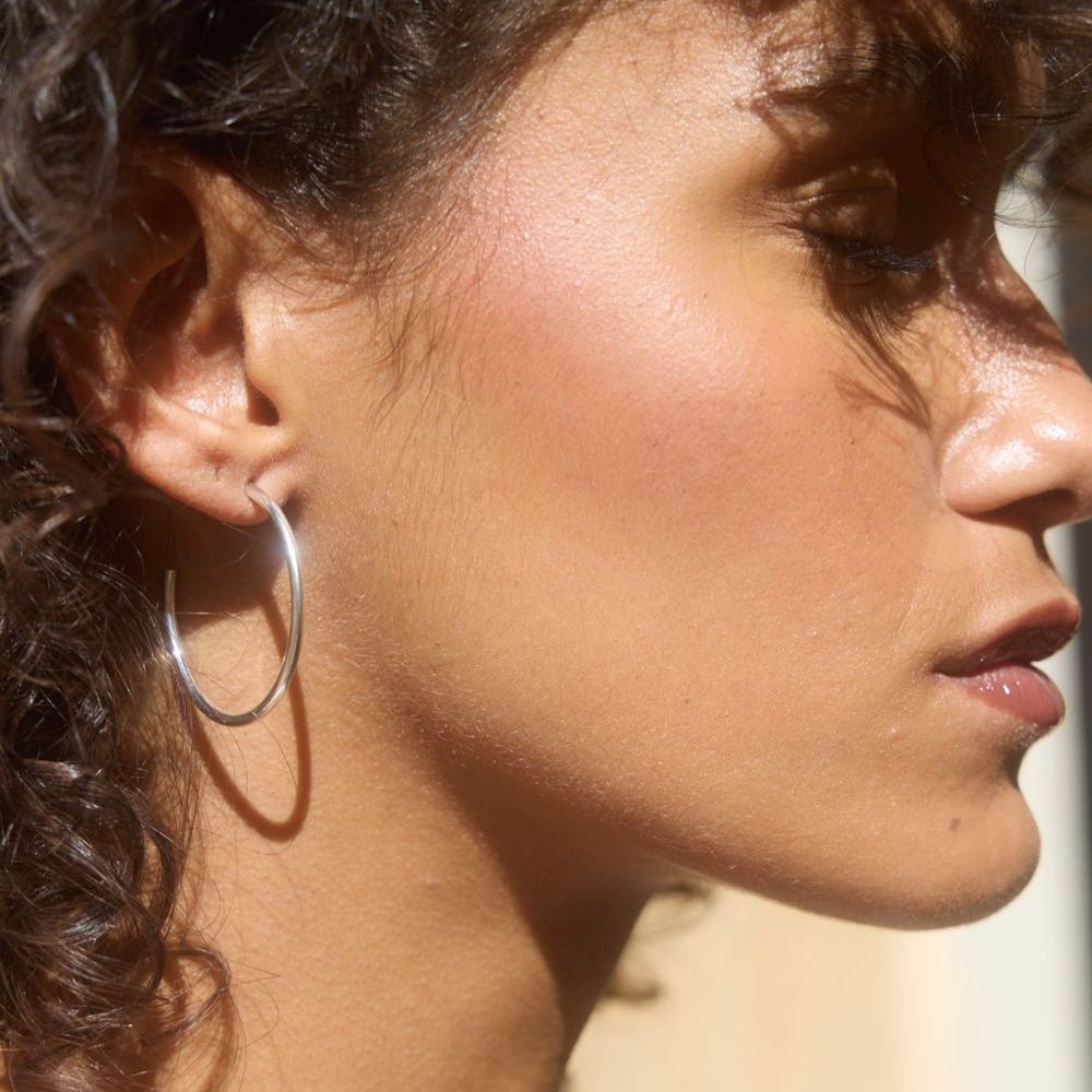 La Luna Hoops Sterling Silver - Armed Jewels