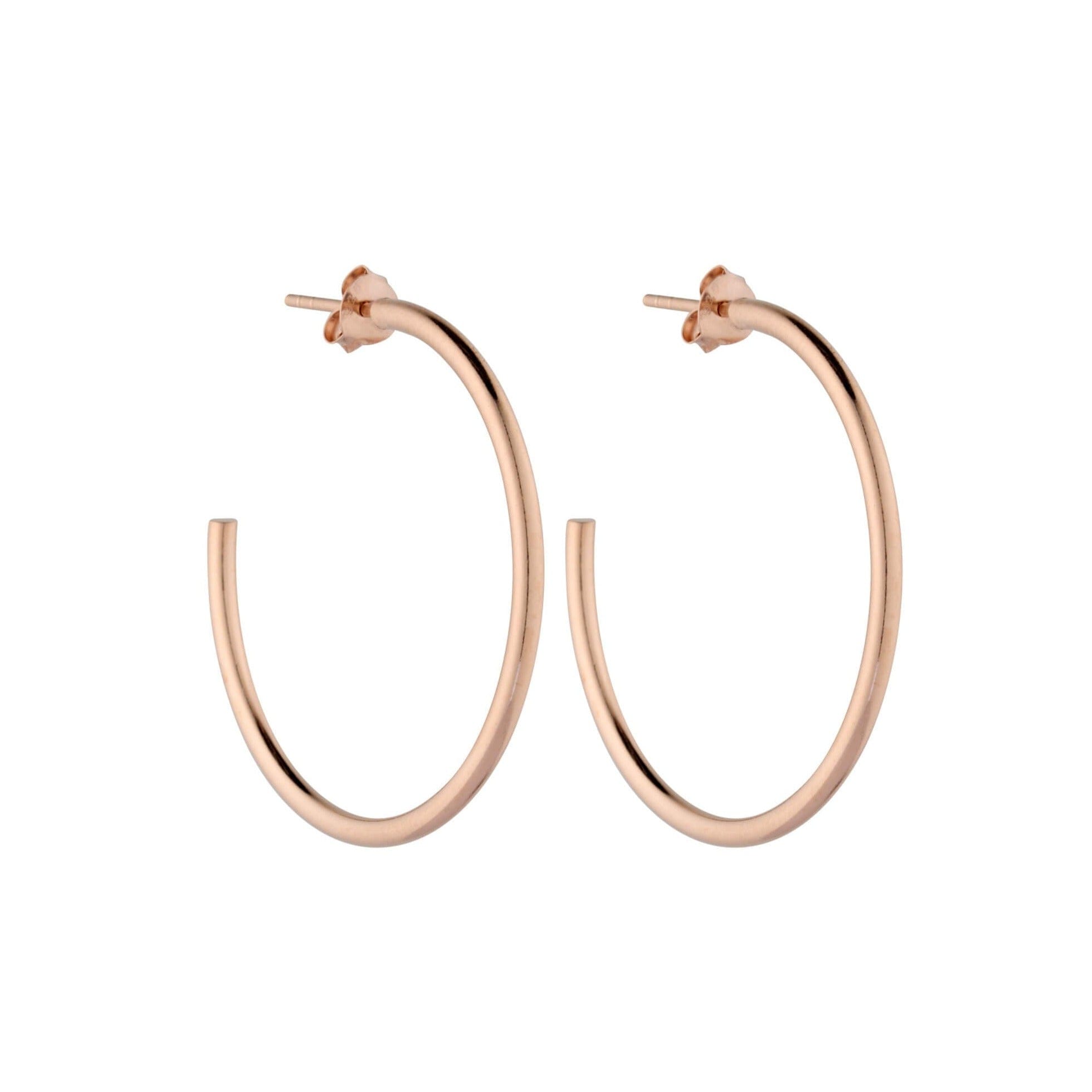 La Luna Hoops Rose Gold - Armed Jewels 