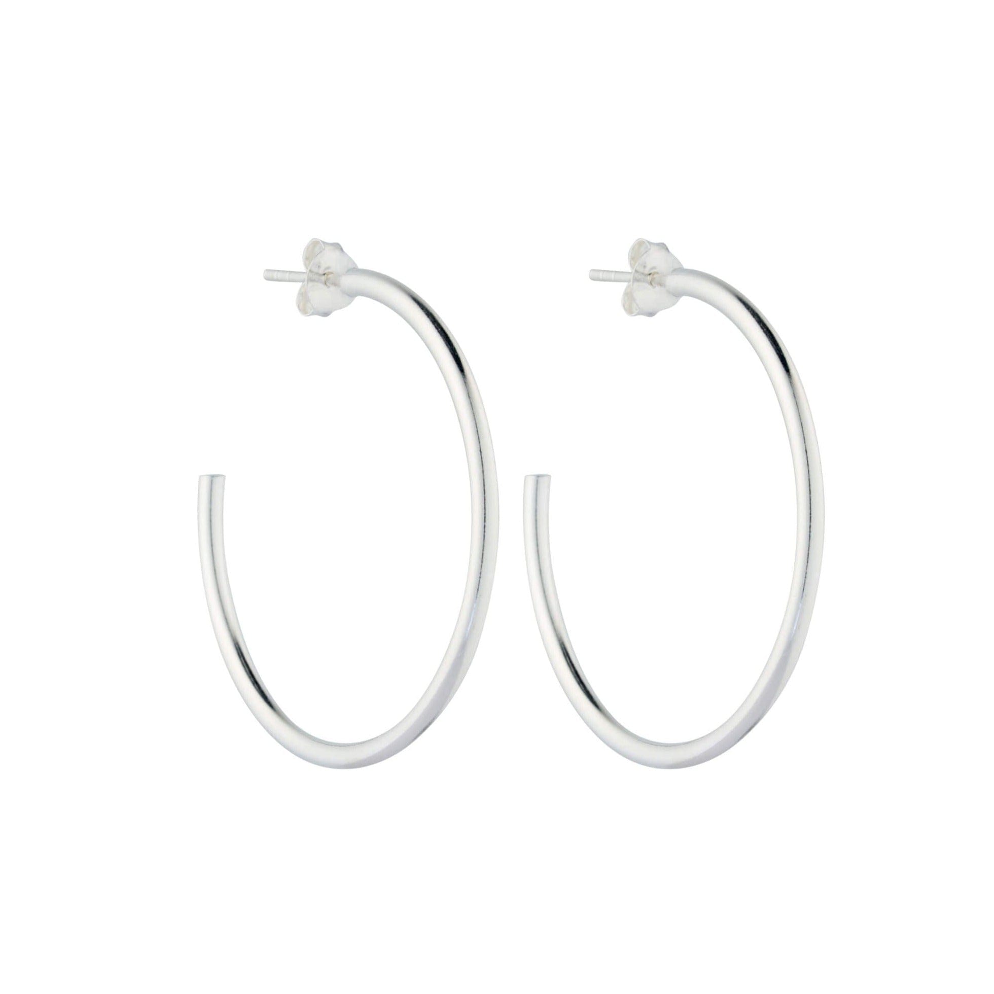 La Luna Hoops Sterling Silver - Armed Jewels